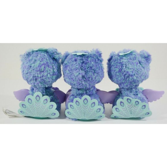Lot of 3 Hatchimals Surprise Peacat Interactive Creatures Toys Blue Purple Teal - Picture 2 of 7